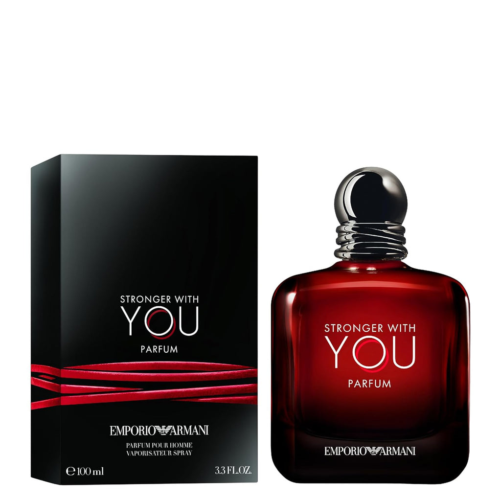 Armani Beauty - Stronger with You - Parfum - Cologne for Men - Woody & Ambery Fragrance - Rum, Bergamot, Lavendar, Cedarwood, and Vanilla Notes